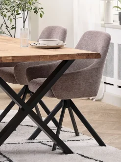 Sillas De Comedor>JYSK ROSTRUPSilla de comedor ROSTRUP giratoria tela /negro Arena