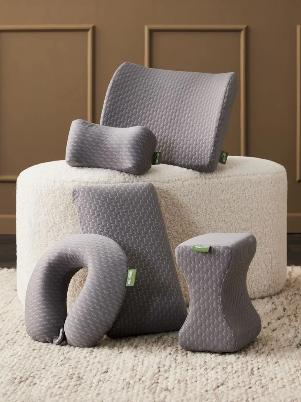 Almohadas De Espuma Viscoelástica>WELLPUR RYGGEPLUSAlmohada lumbar 34x36x12/6 RYGGE