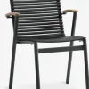 Sillas De Jardín>JUTLANDIA SADBJERGSilla apilable SADBJERG negro