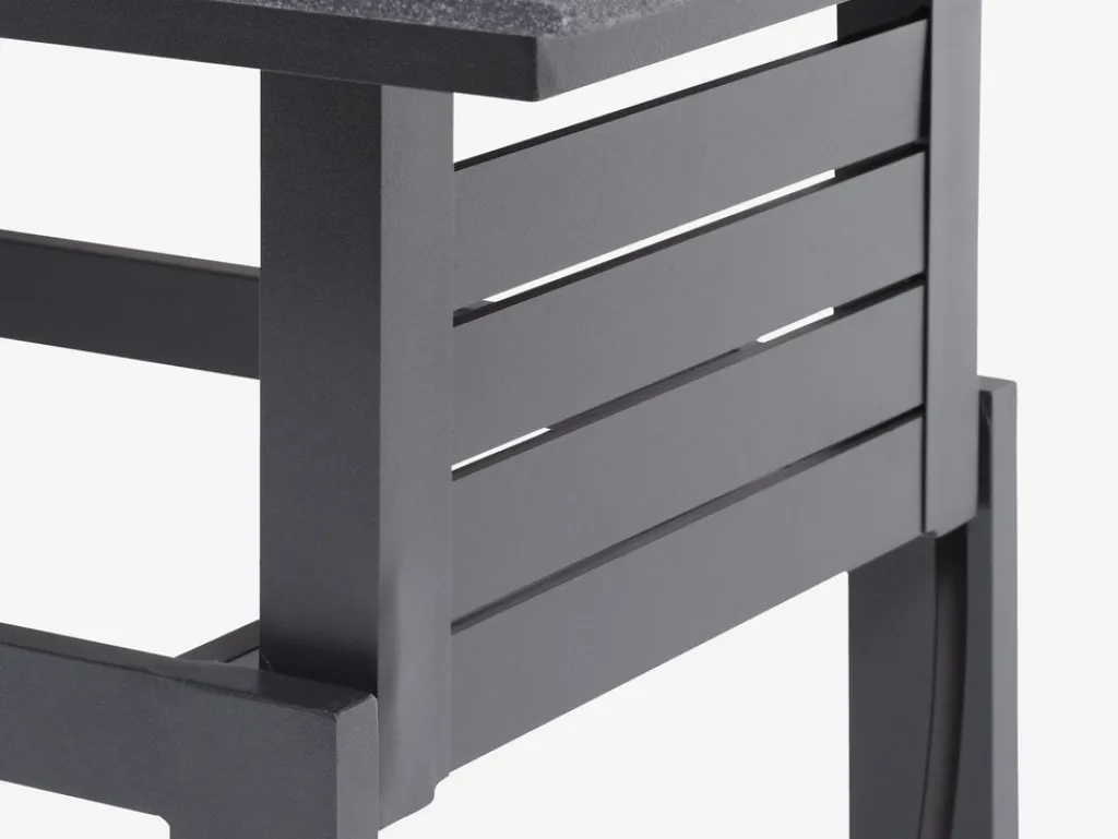 Conjuntos Mesa Y Sillas De Jardín|Muebles De Jardín>JUTLANDIA SALTENConjunto muebles jardín SALTEN 5 plazas secado rápido negro