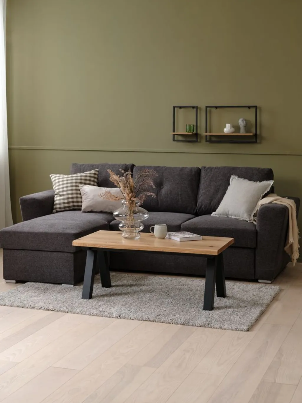 Mesas De Centro|Mesas Auxiliares>Royal Oak SANDBYMesa de centro SANDBY 60x110 roble natural/negro