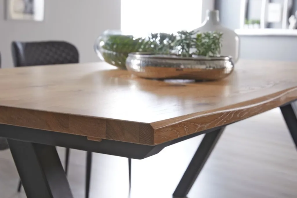 Mesas De Comedor>Royal Oak SANDBYMesa de comedor SANDBY 100x210 roble natural/negro Roble natural+Negro