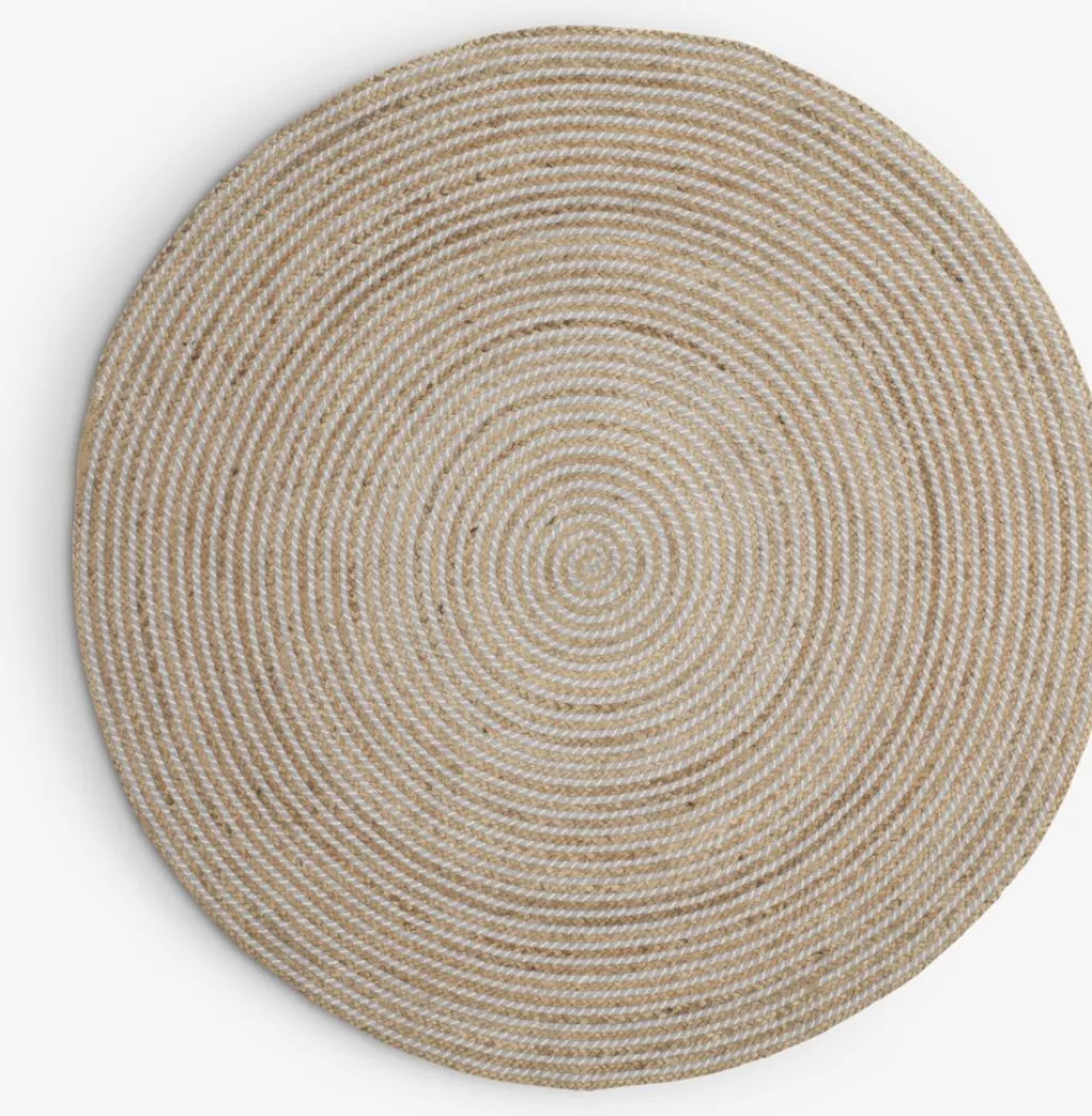 Alfombras Pequeñas|Alfombras>JYSK SANDELTREAlfombra SANDELTRE Ø120 natural/gris