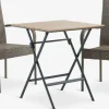 Conjuntos Mesa Y Sillas De Jardín>JYSK SANDVIKA + GUDHJEMMesa SANDVIKA L65 + 2 sillas GUDHJEM natural