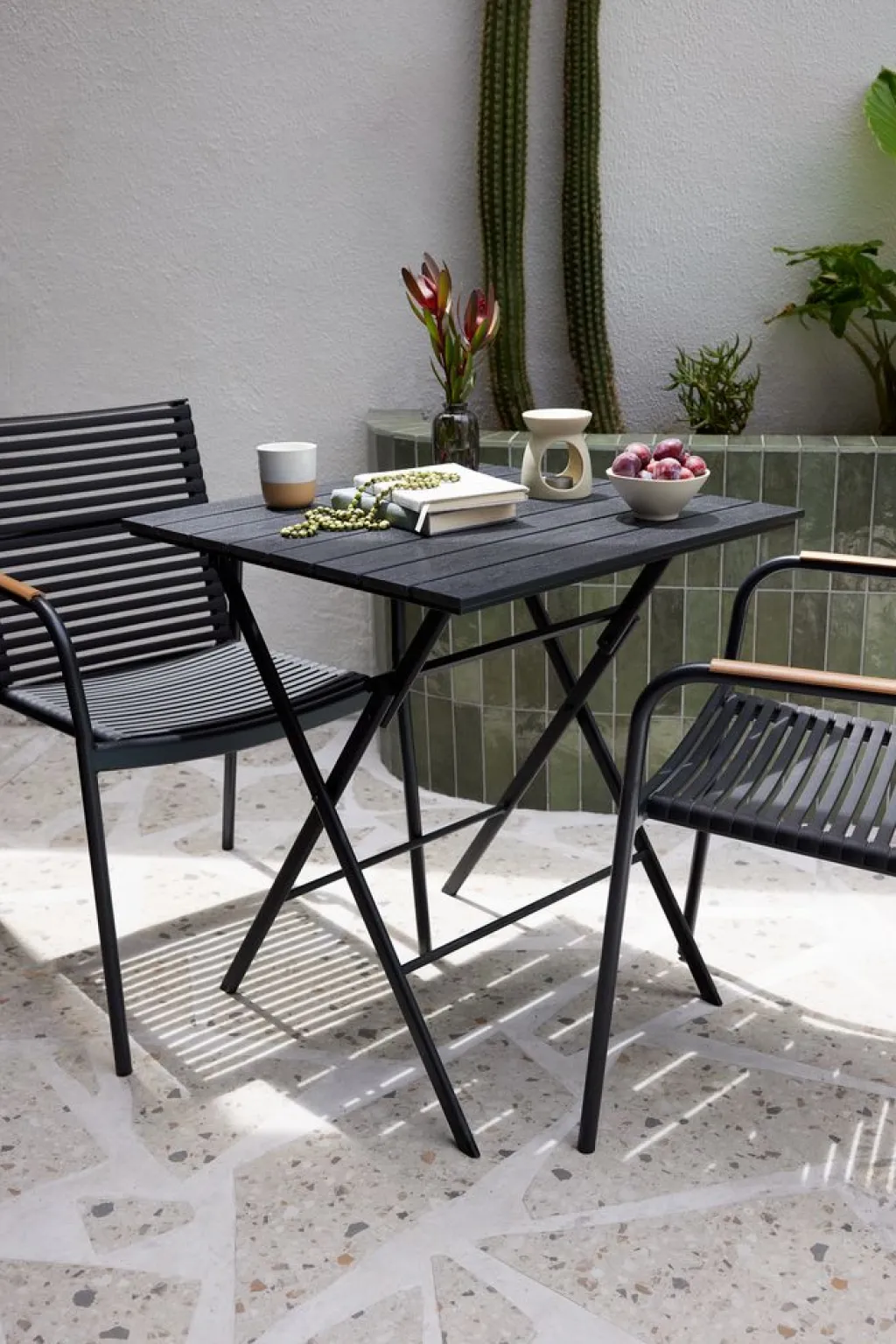 Mesas De Jardín>JYSK SANDVIKAMesa de balcón SANDVIKA 65x65 Negro