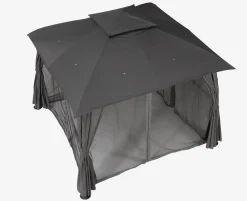 Cenadores Y Pérgolas>JYSK SANKT HANSCenador SANKT HANS A3xL3xA2,65m gris