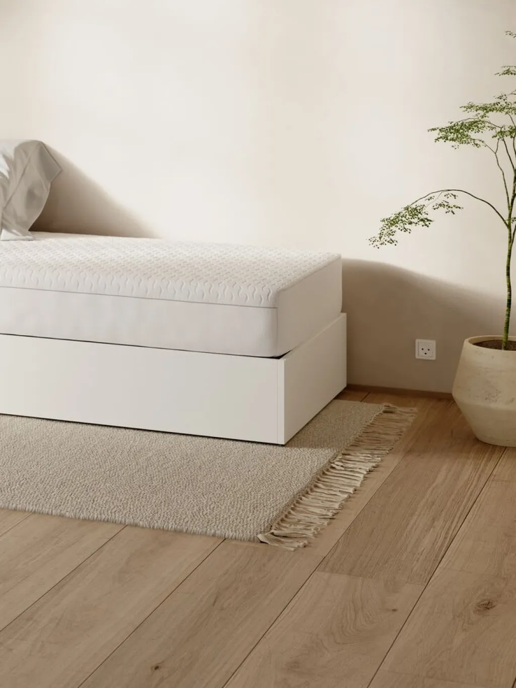 Camas Con Almacenaje|90 X 190 Cm>JYSK SEDENCanapé SEDEN 90x190 apertura lateral tela Blanco
