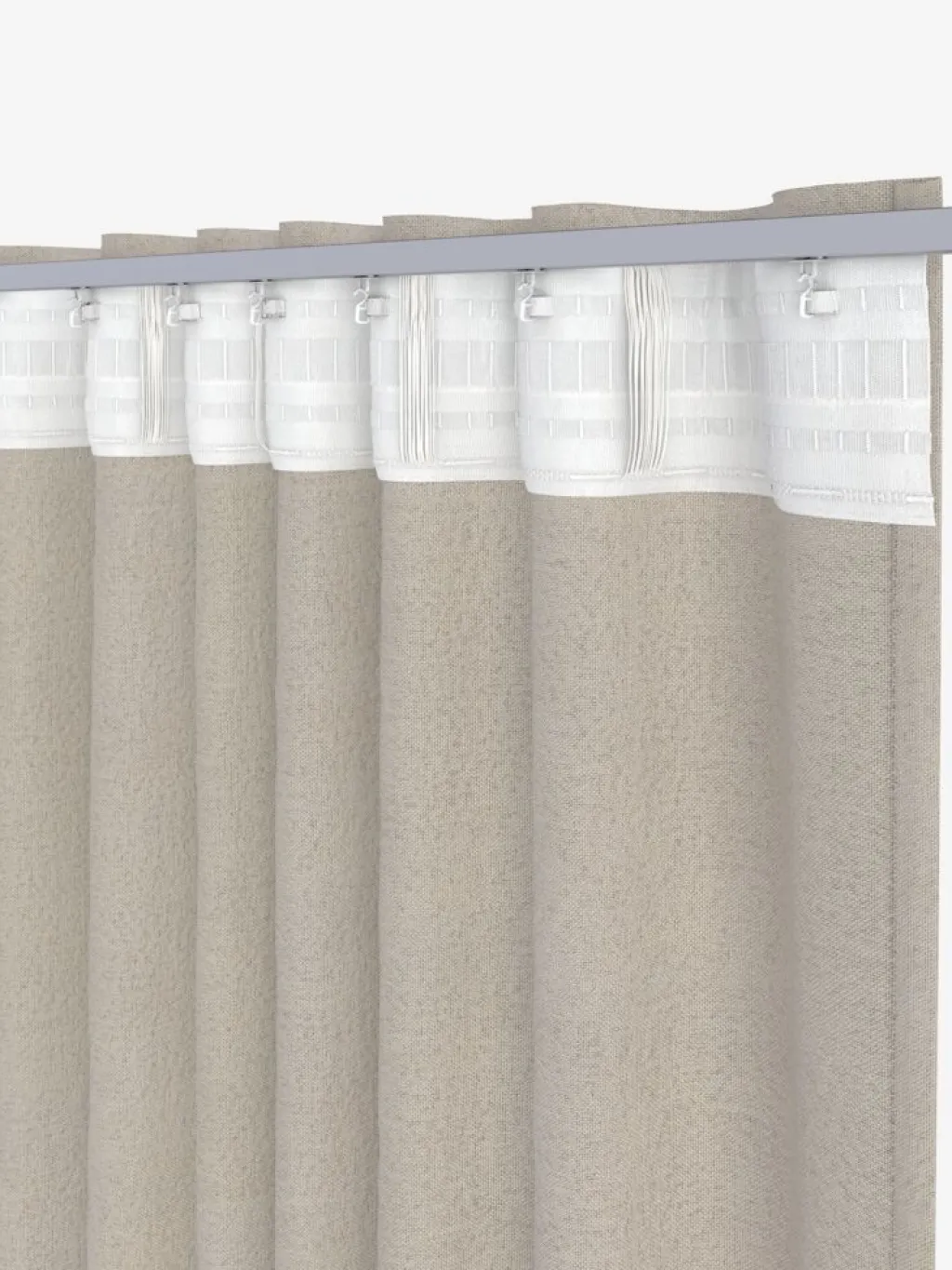 Cortinas Opacas>JYSK SEILANDCortina opaca SEILAND 1x135x245 beis