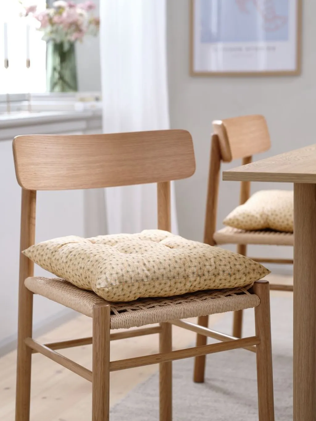 Cojines De Asiento>JYSK SELJECojín de asiento SELJE 40x40x8 marrón claro/turquesa