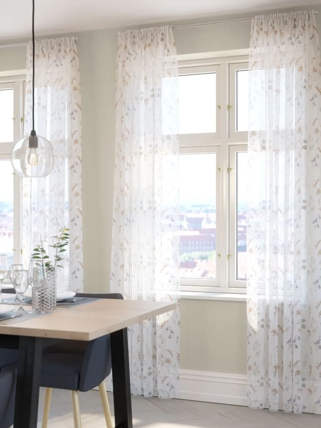 Gasa>JYSK SILJANCortina SILJAN 1x140x300 estampado