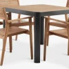 Conjuntos Mesa Y Sillas De Jardín>JUTLANDIA SIRDAL + HAMRAMesa SIRDAL L91 + 4 sillas HAMRA madera dura