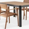 Conjuntos Mesa Y Sillas De Jardín>JUTLANDIA SIRDAL + HAMRAMesa SIRDAL L149 + 4 sillas HAMRA madera dura