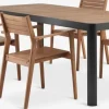 Conjuntos Mesa Y Sillas De Jardín>JUTLANDIA SIRDAL + HAMRAMesa SIRDAL L211 + 4 sillas HAMRA madera dura