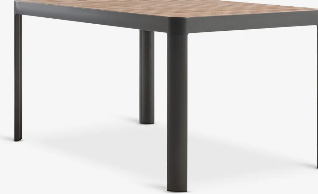 Conjuntos Mesa Y Sillas De Jardín>JUTLANDIA SIRDAL + SIRDALMesa SIRDAL L149 madera dura + 4 sillas SIRDAL gris