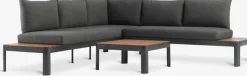 Conjuntos Mesa Y Sillas De Jardín|Muebles De Jardín>JUTLANDIA SIRDALConjunto muebles jardín SIRDAL 5 plazas gris oscuro