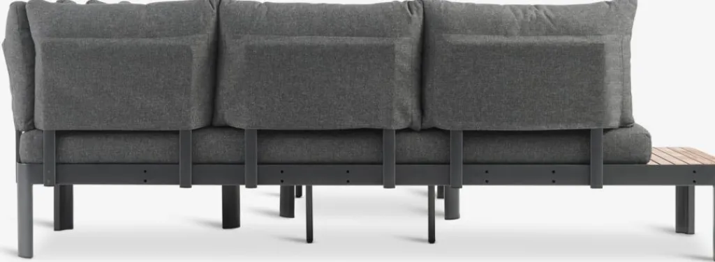 Conjuntos Mesa Y Sillas De Jardín|Muebles De Jardín>JUTLANDIA SIRDALConjunto muebles jardín SIRDAL 5 plazas gris oscuro