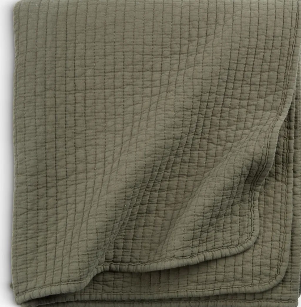 Mantas>JYSK SIVBLOMManta acolchada SIVBLOM 130x180 Verde oscuro