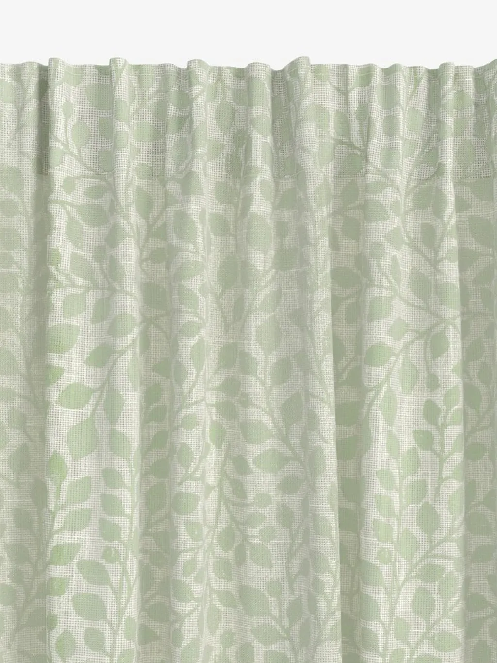 Cortinas Traslúcidas>JYSK SKASENCortina SKASEN 1x140x300 hojas verde empolvado