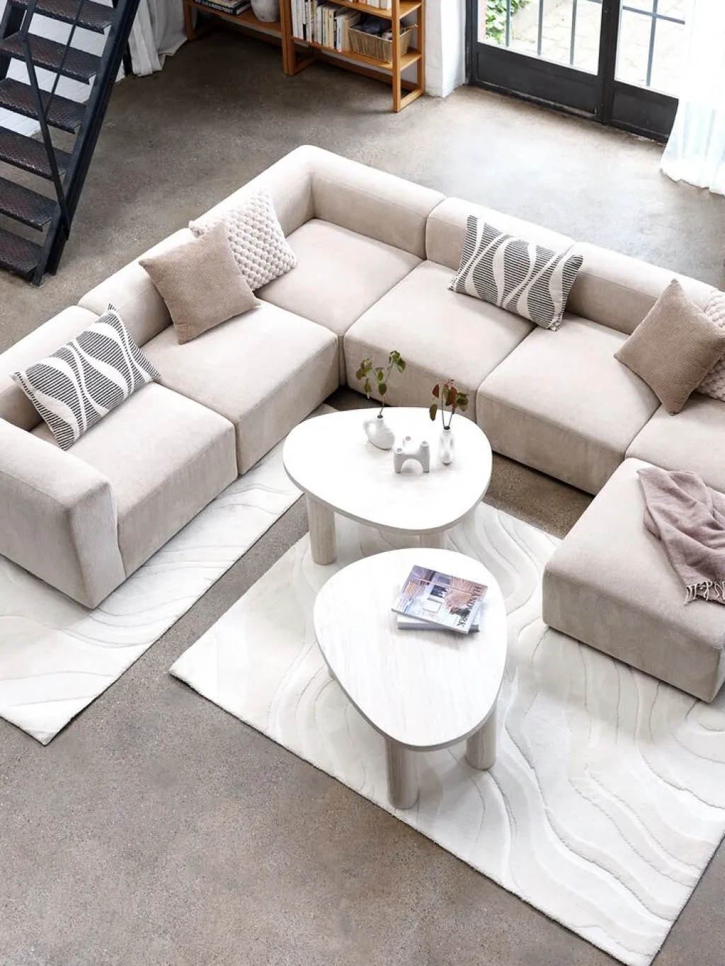 2 Plazas|3 Plazas>JYSK SKEJBYMódulo de sofá SKEJBY chaise longue/puf tela beis