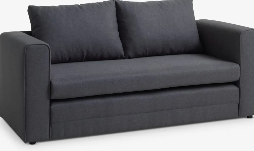 Sofás Cama|Sofás Cama>JYSK SKILLEBEKKSofá cama SKILLEBEKK tela gris oscuro