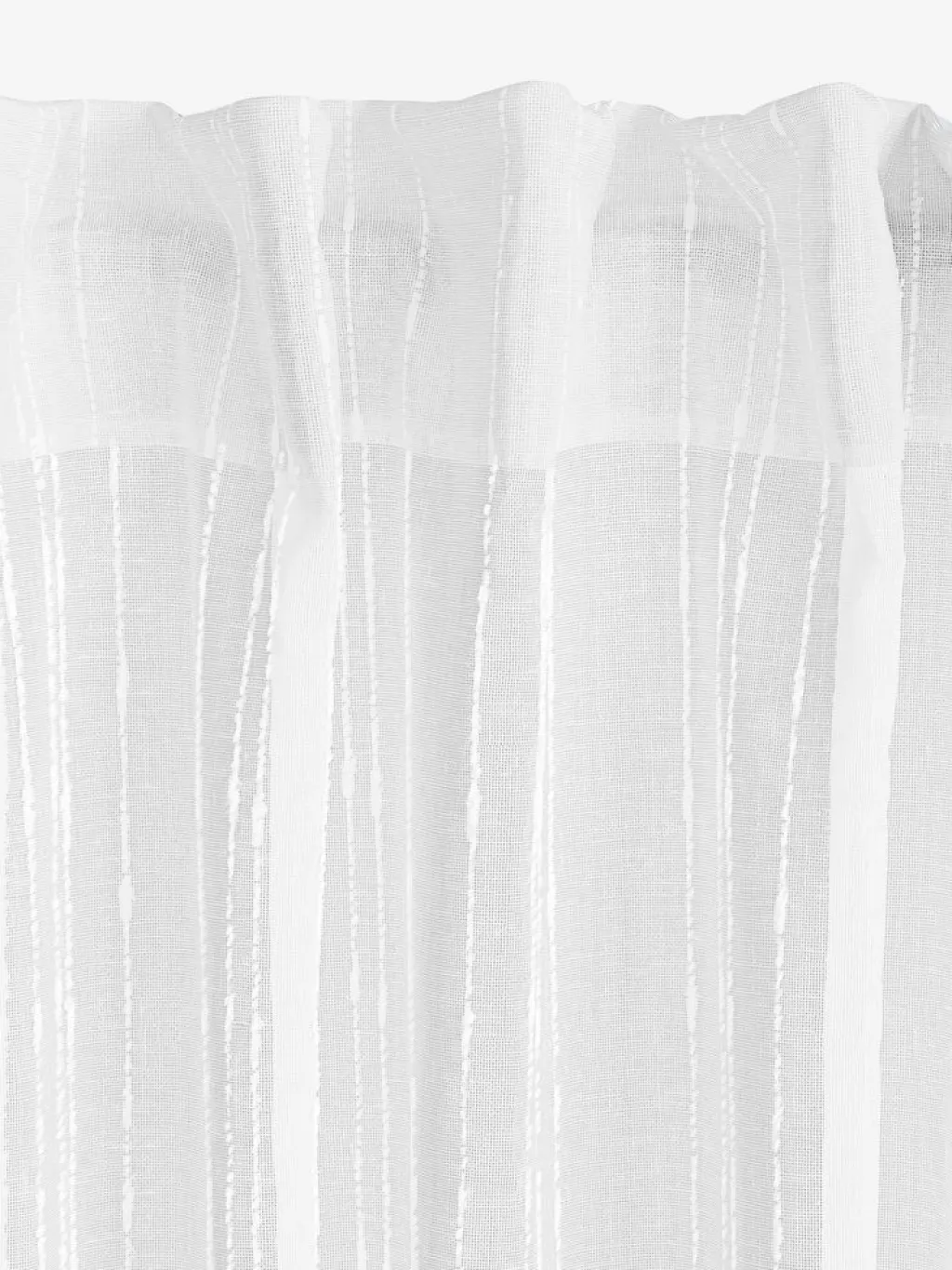 Cortinas Traslúcidas>JYSK SKORPACortina SKORPA 1x140x300 rayas blanco
