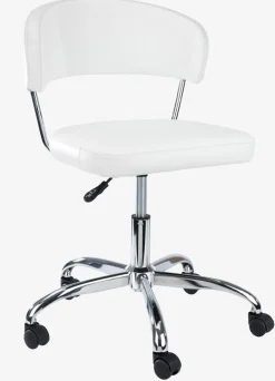 Sillas De Oficina|Sillas Gaming>JYSK SNEDSTEDSilla de oficina SNEDSTED polipiel blanco/cromo