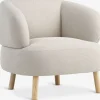 Sillones>JYSK STADILSillón STADIL tela beis/color roble natural