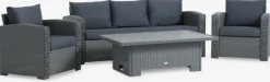 Conjuntos Mesa Y Sillas De Jardín|Muebles De Jardín>JUTLANDIA STAVERNConjunto muebles jardín STAVERN 5 plazas Gris