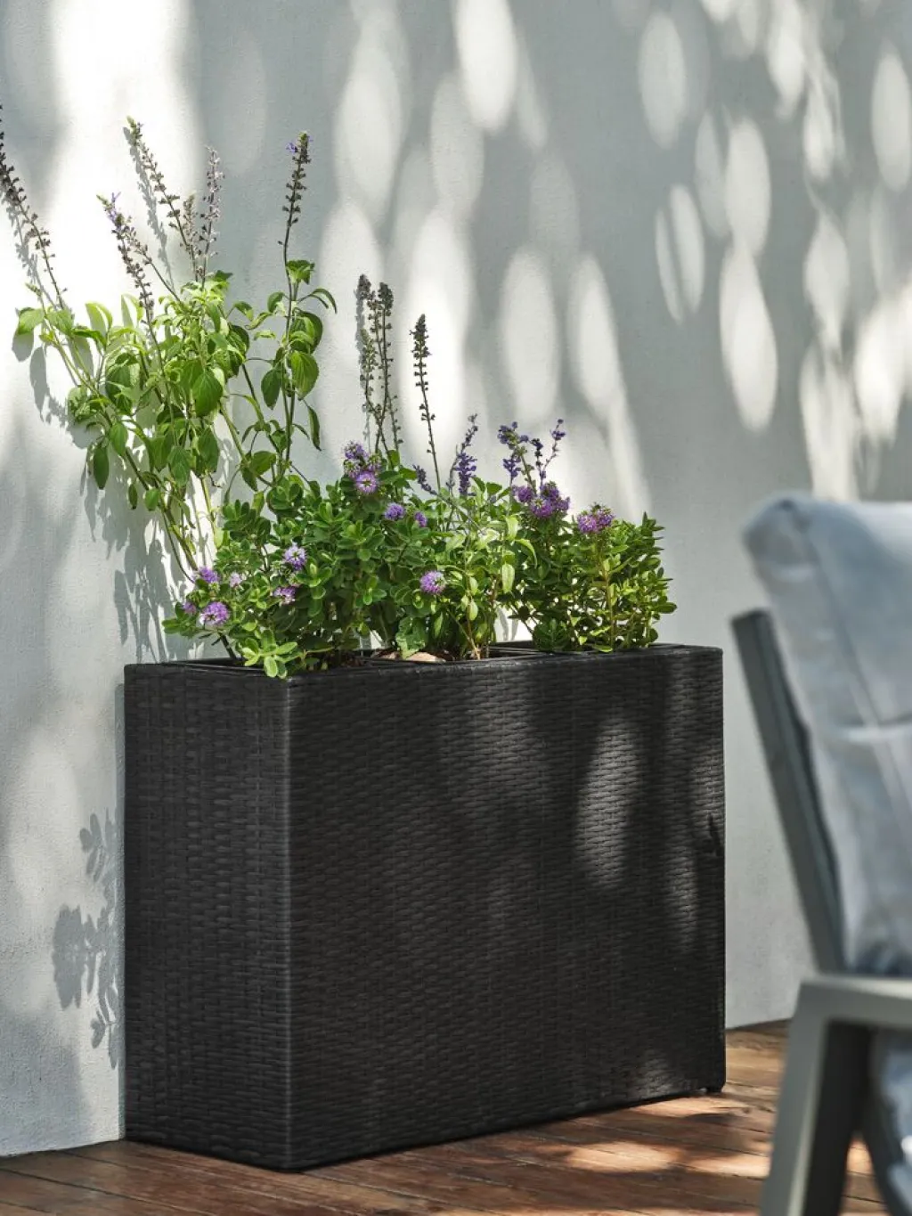 Maceteros>JYSK STOKKANDJardinera STOKKAND A30xL83xA60 Negro