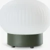 Iluminación Exterior>JYSK STORFUGLLámpara de mesa recargable STORFUGL Ø15xA10cm verde oscuro