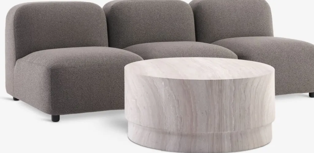Conjuntos Mesa Y Sillas De Jardín|Muebles De Jardín>JYSK STORLIEN + TANEConjunto jardín STORLIEN travertino + TANE 3 plazas arena