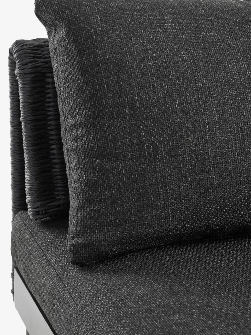 Conjuntos Mesa Y Sillas De Jardín|Muebles De Jardín>JYSK STORLIEN + VOSSConjunto jardín STORLIEN travertino + VOSS 2 plazas negro