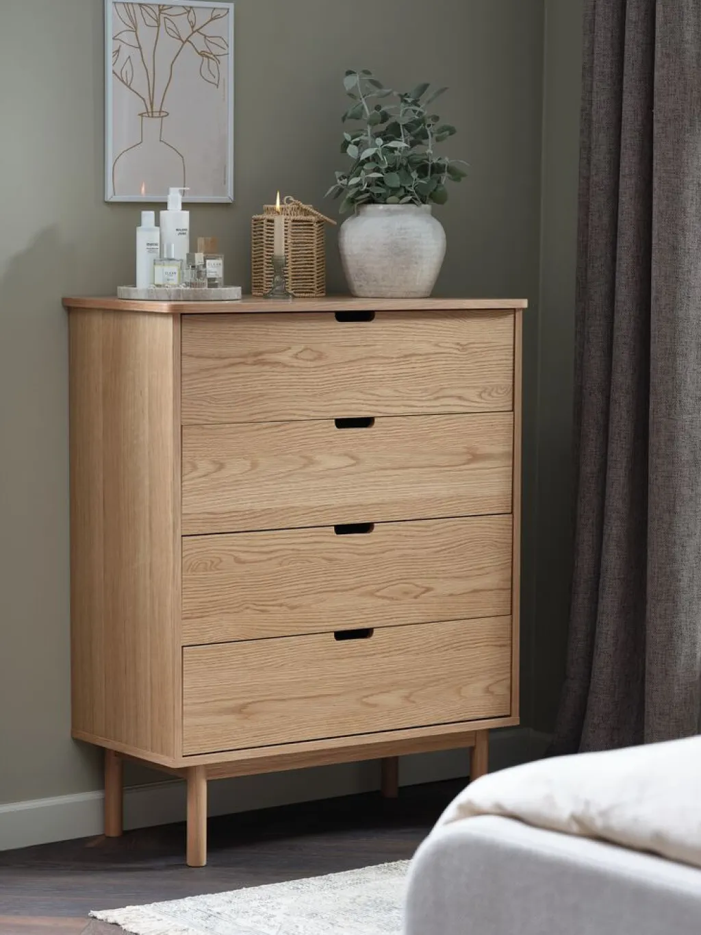 Cómodas|Cómodas>Royal Oak STUBBERUPCómoda STUBBERUP 4 cajones roble natural