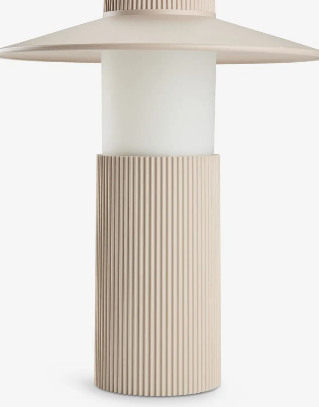 Iluminación Exterior>JYSK SVANELámpara de mesa recargable SVANE Ø21×A25cm arena