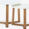 Mesas De Centro|Mesas Auxiliares>Royal Oak SVENSTRUPMesas nido SVENSTRUP Ø60/50 blanco/roble natural juego de 2
