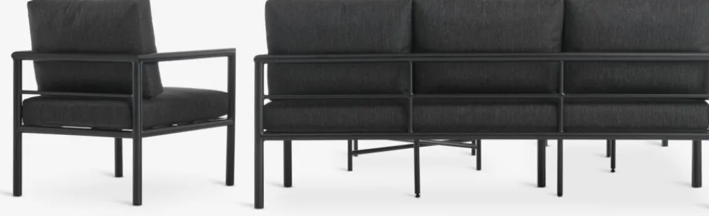 Conjuntos Mesa Y Sillas De Jardín|Muebles De Jardín>JUTLANDIA TAERNABYConjunto muebles jardín TAERNABY 7 plazas Negro