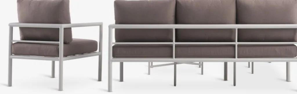 Conjuntos Mesa Y Sillas De Jardín|Muebles De Jardín>JUTLANDIA TAERNABYConjunto muebles jardín TAERNABY 7 plazas beis Beige