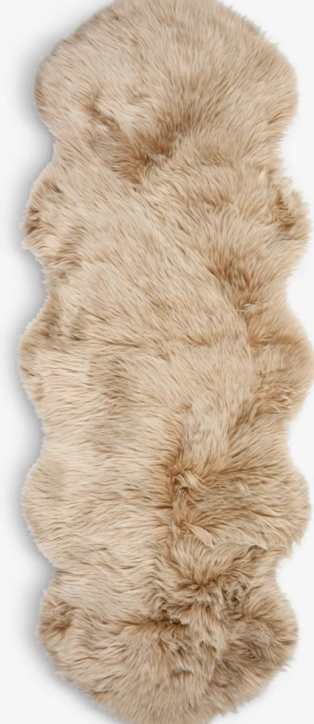 Alfombras De Piel>JYSK TAKSPiel de cordero sintética TAKS 60x160 beis Beige