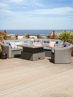 Conjuntos Mesa Y Sillas De Jardín|Muebles De Jardín>JUTLANDIA TAMBOHUSEConjunto muebles jardín TAMBOHUSE 5 plazas Natural
