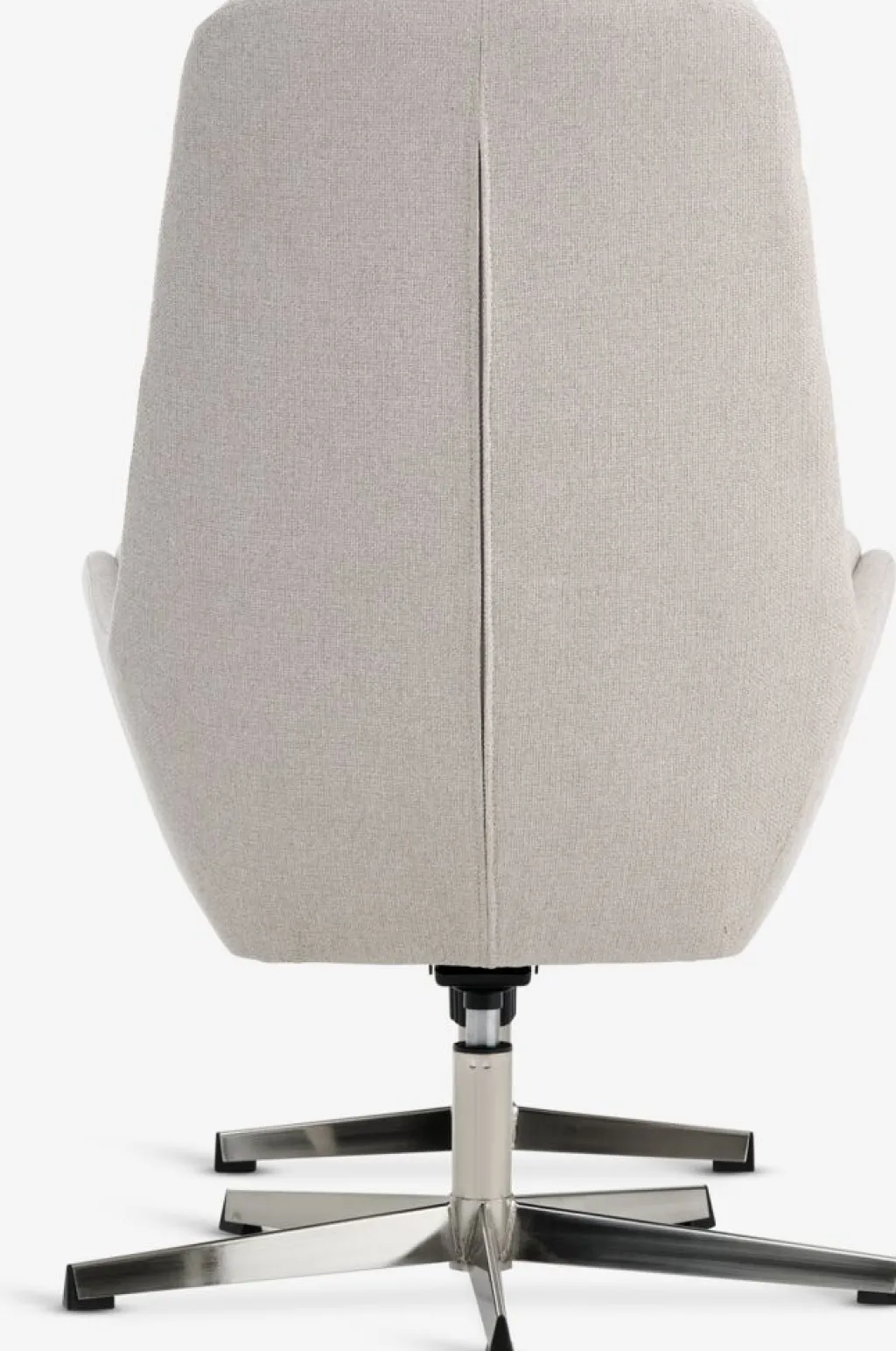 Sillones>JYSK TANKEDALSillón reclinable TANKEDAL con reposapiés tela beis/cromo Beige