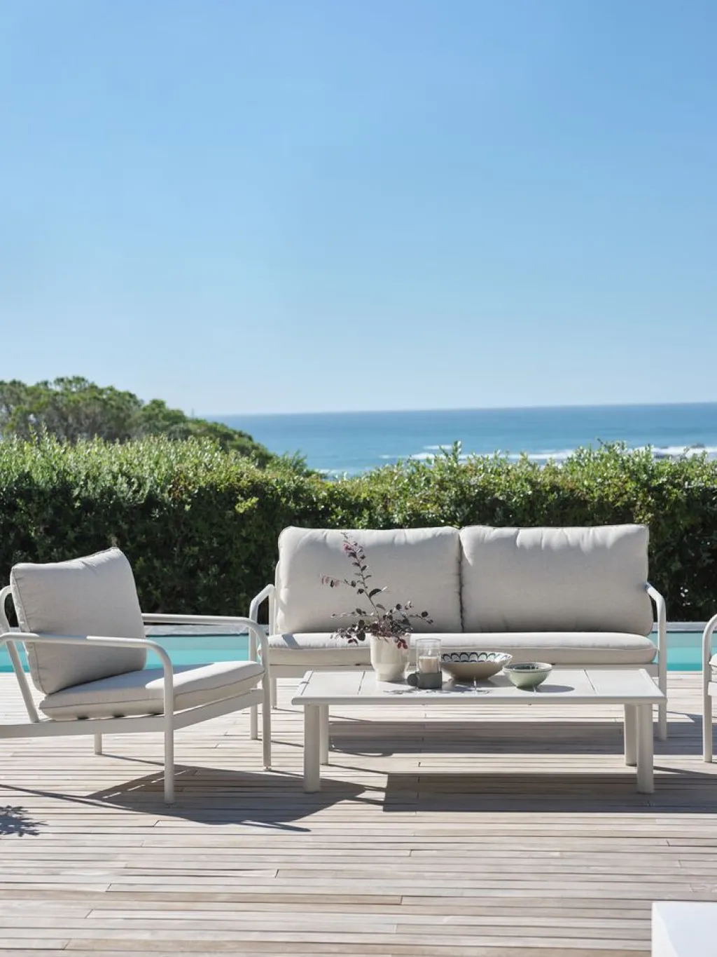 Conjuntos Mesa Y Sillas De Jardín|Muebles De Jardín>JYSK TEGLUMConjunto muebles jardín TEGLUM 4,5 plazas beis Beige