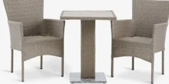 Conjuntos Mesa Y Sillas De Jardín>JYSK THY + AIDTMesa THY L60 + 2 sillas AIDT natural