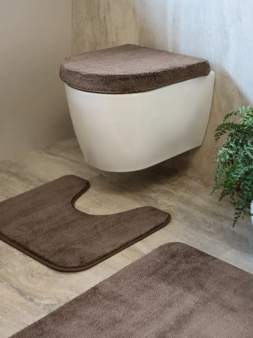 Alfombras De Baño>JYSK TIMSFORSBASICJuego alfombrillas baño TIMSFORS juego de 3 arena oscuro