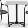 Conjuntos Mesa Y Sillas De Jardín>JYSK TIPMOSE + NABBENMesa TIPMOSE L70 gris + 2 sillas NABBEN negro