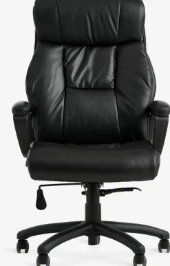 Sillas De Oficina|Sillas Gaming>JYSK TJELESilla de oficina TJELE polipiel negro/negro