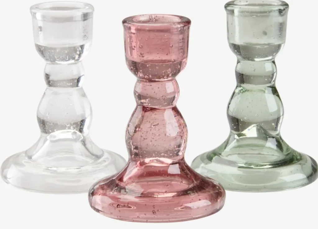 Portavelas>JYSK TORLEKCandelabro TORLEK Ø6xA9cm variado