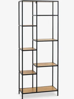 Estanterias Y Librerías|Estanterias Y Librerías>JYSK TRAPPEDALEstantería TRAPPEDAL 7 estantes color roble cálido/negro