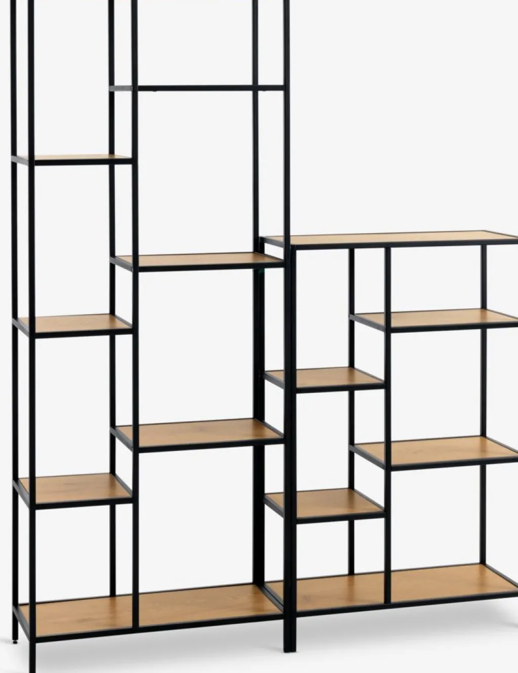 Estanterias Y Librerías|Estanterias Y Librerías>JYSK TRAPPEDALEstantería TRAPPEDAL 7 estantes color roble cálido/negro