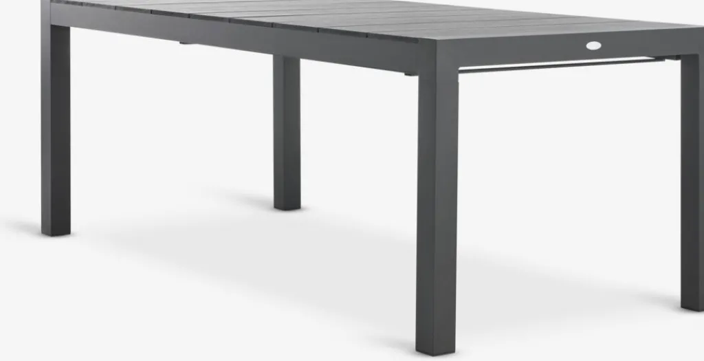 Conjuntos Mesa Y Sillas De Jardín>JYSK TYDAL + GUDHJEMMesa TYDAL L208/272 + 4 sillas GUDHJEM negro
