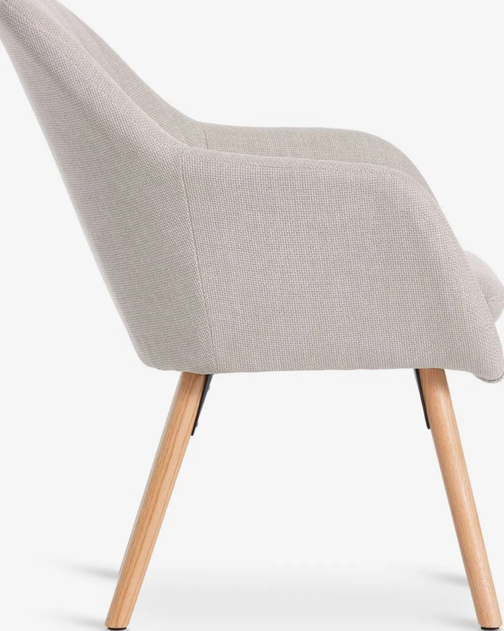 Sillones>JYSK UDSBJERGSillón UDSBJERG tela beis/roble Beige
